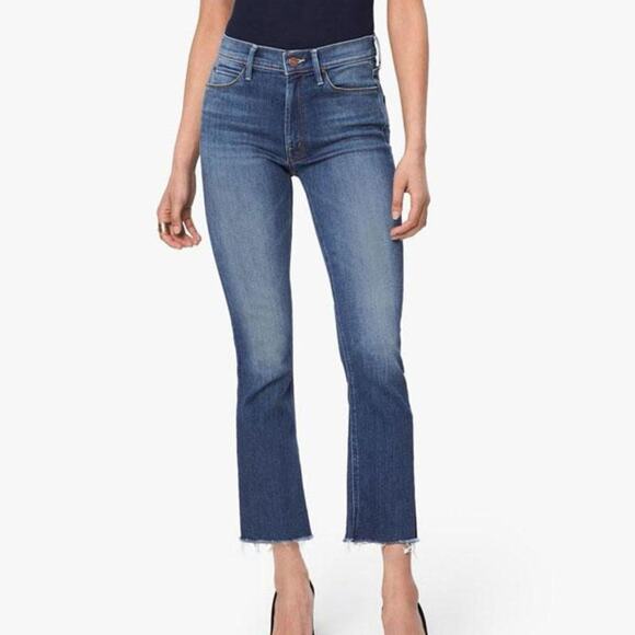 MOTHER The Hustler Ankle Fray Jeans Big Sky Wash - Picture 1 of 12